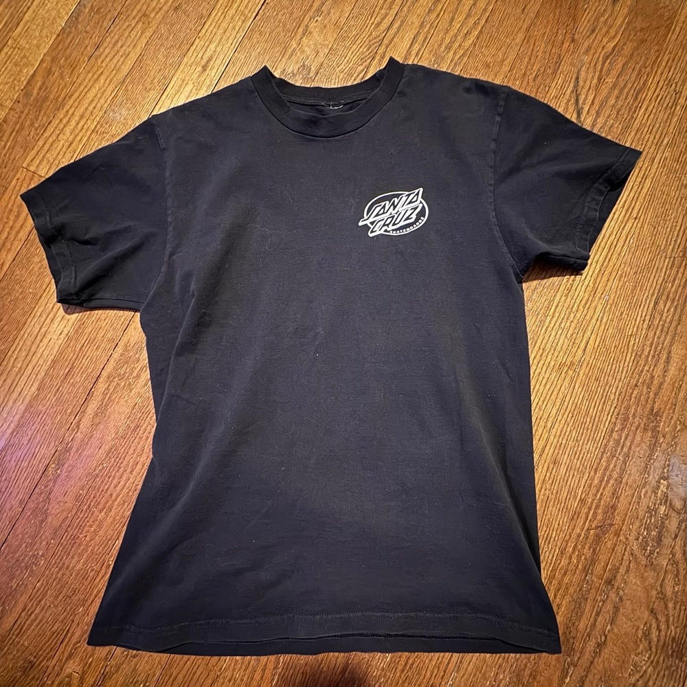 Santa Cruz Target Earth T-Shirt‎ | Jeff Kendall Reissue Black Tee | Size Large